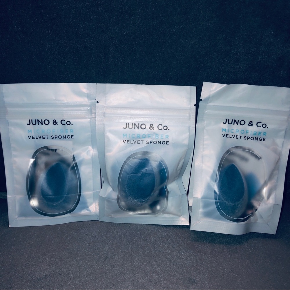 BRAND NEW JUNO&CO. Microfiber velvet sponge trio